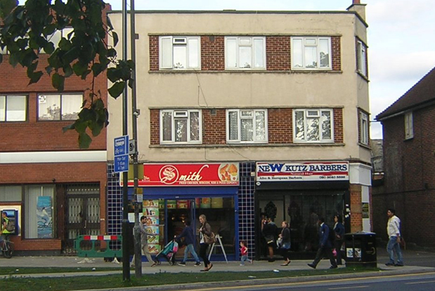 shops with rented flats above